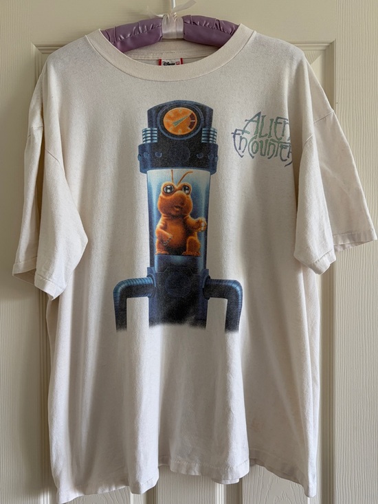 Disney Other - Vintage Single Stitch Disney Off-White Tee Alien Encounter Character Size L/XL